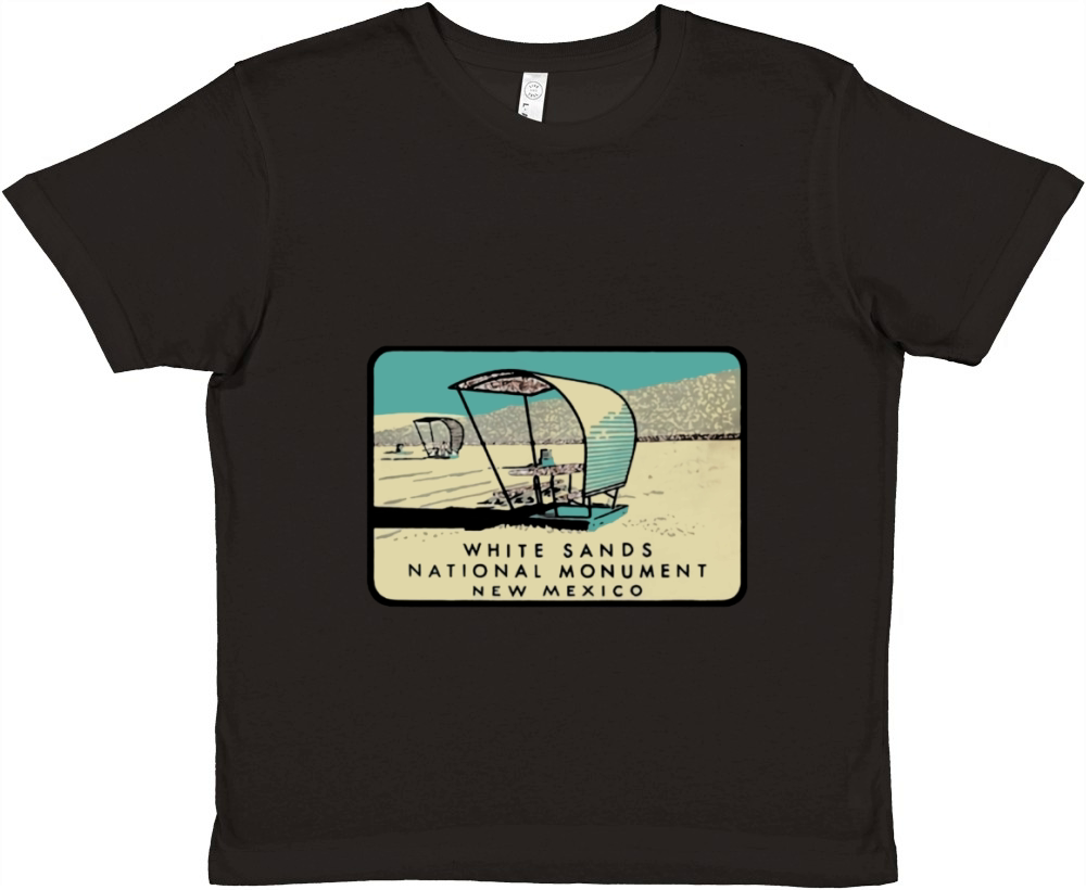 White Sands National Monument New Mexico Vintage Travel Decal CHRISTMAS UGLY Premium Kids Crewneck T-shirt