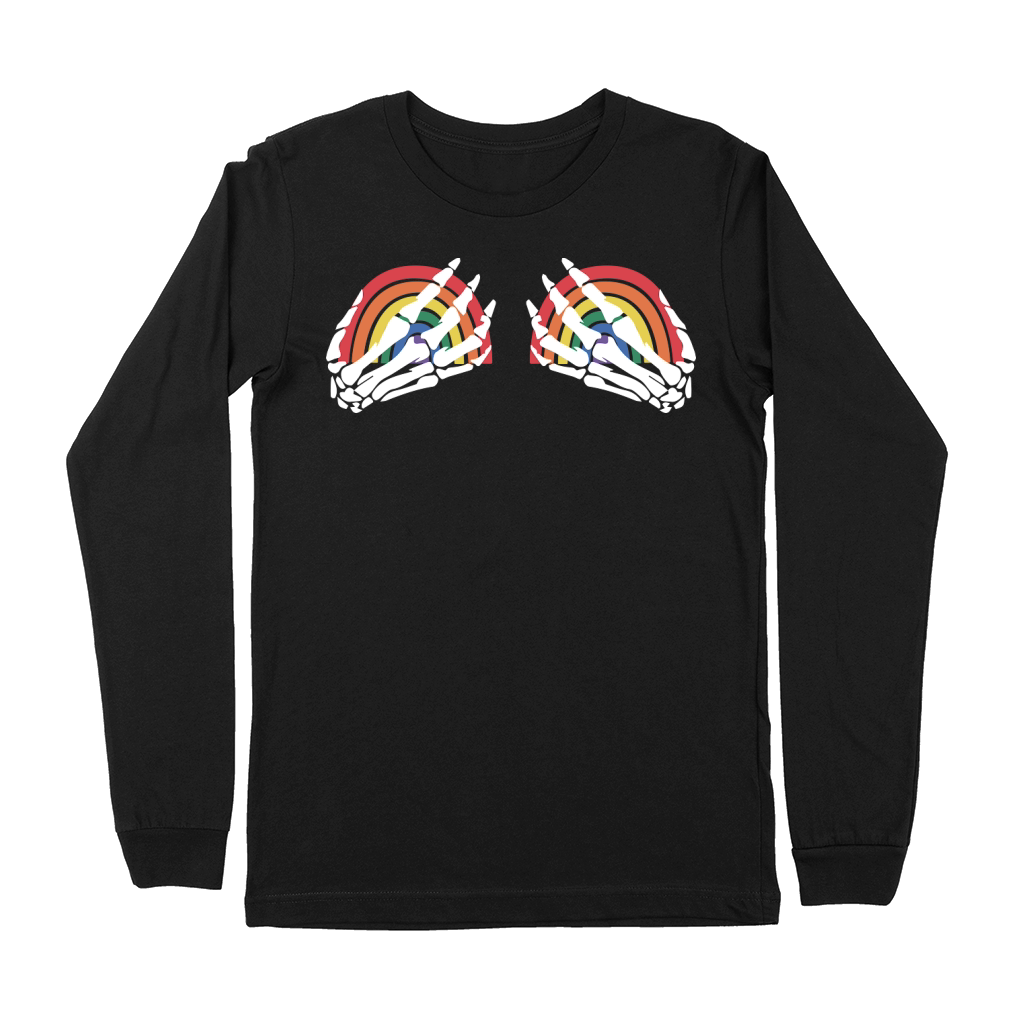 Skeleton Pride LGBT Gay Premium Long Sleeve