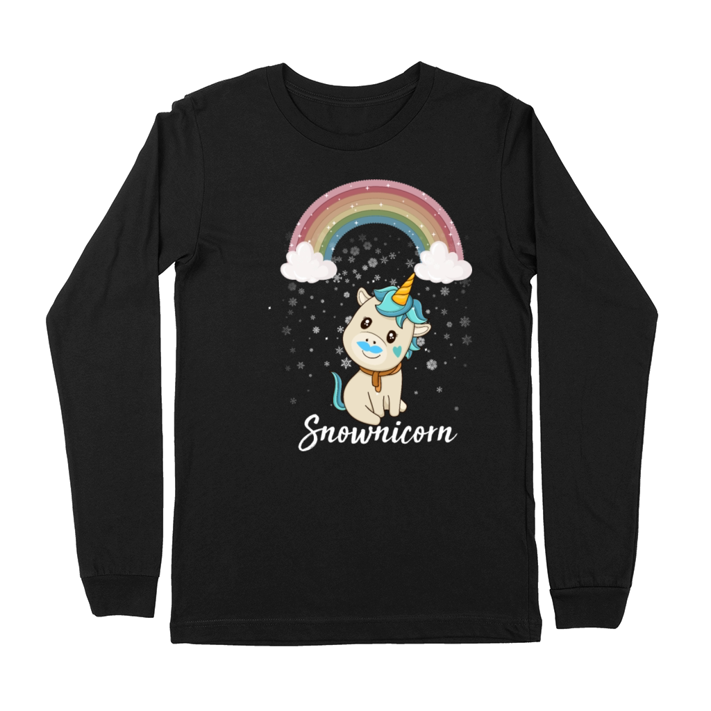 Snownicorn Just A Kid Who Loves Unicorn Premium Long Sleeve