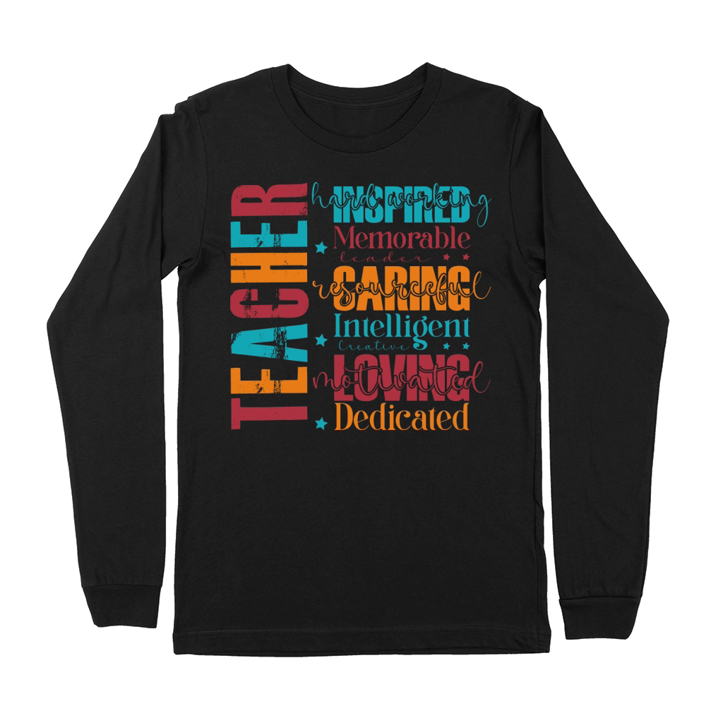 Teacger hard working memorable leader Resourceful Premium Long Sleeve