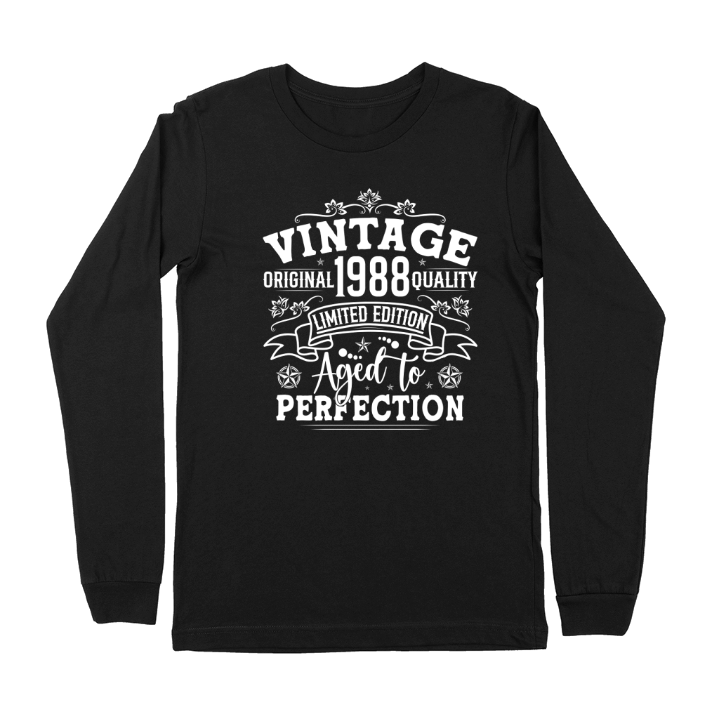 Vintage Birthday TShirt Design Bundle 1988 Premium Long Sleeve