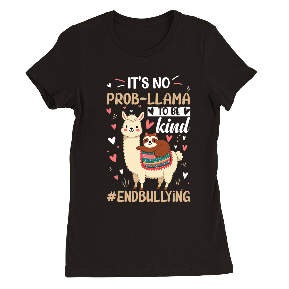 LLama (8) Premium Womens Crewneck T-shirt