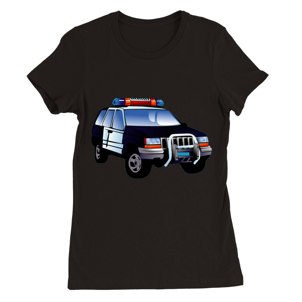 Police car kids Premium Womens Crewneck T-shirt