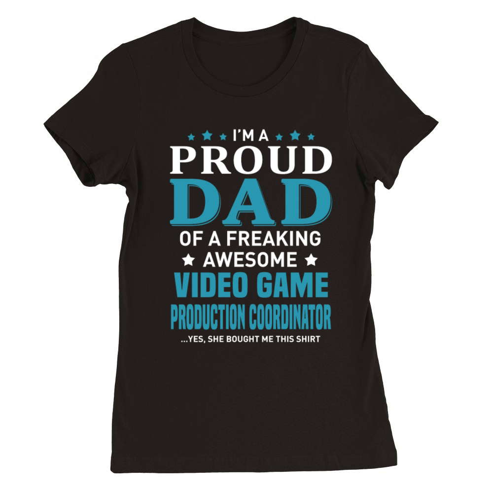 Video Game Production Coordinator Premium Womens Crewneck T-shirt