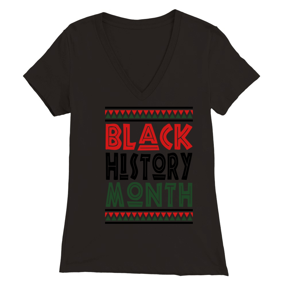 Black History Month 2016 Premium Womens V-Neck T-shirt