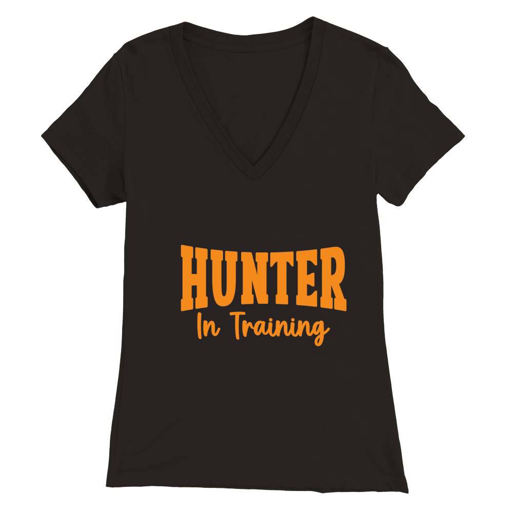 Hunter In Training Premium Womens V-Neck T-shirt