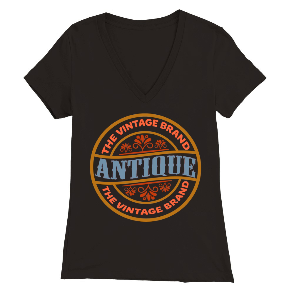 The vintage brand Antique Premium Womens V-Neck T-shirt