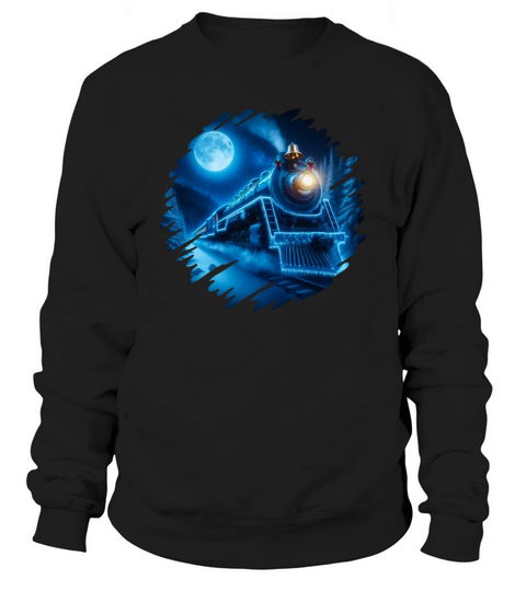 A Chrismas Polar Express train 300DPI Sweatshirt Unisex