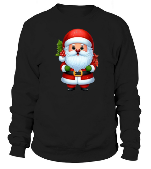 Funny Christmas Animal clipart (7) Sweatshirt Unisex