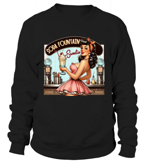 Retro Vintage soda fountain Sweatshirt Unisex