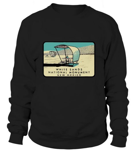White Sands National Monument New Mexico Vintage Travel Decal CHRISTMAS UGLY Sweatshirt Unisex