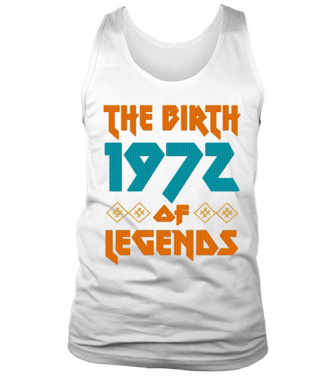 50th Birthday Vintage 1972 Metal Style Ugly Tank Top Unisex