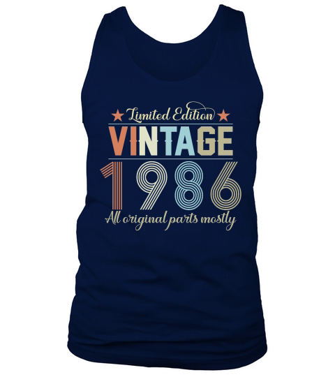 Birthday   Limited Edition Vintage 1986 Tank Top Unisex