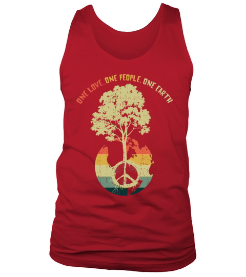 Retro Vintage People Planet Save World Earth Day Tank Top Unisex