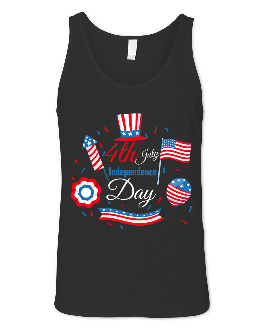 4th of July us Independence Day Unisex Jersey Tank