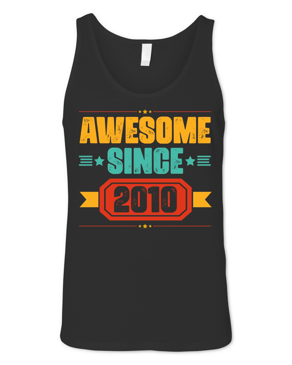 Awesome Since 2010 Birthday  (1) Unisex Jersey Tank
