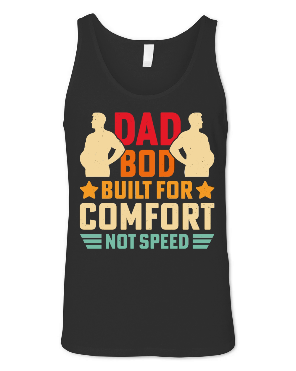 Dad bod built for comfort Unisex Jersey Tank