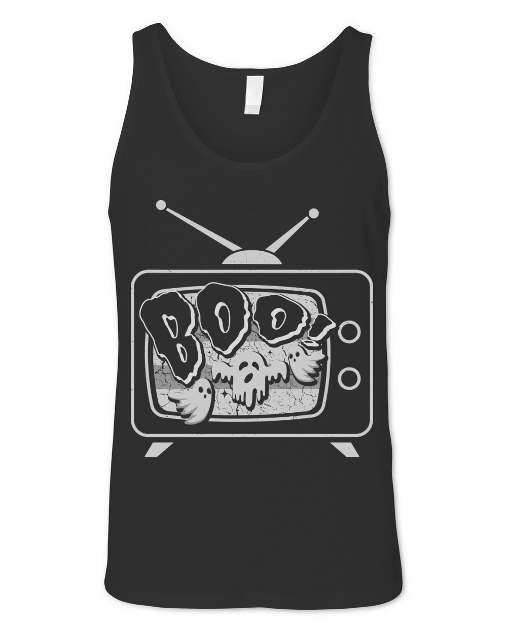 Halloween Vintage Boo Ghost 1 Unisex Jersey Tank