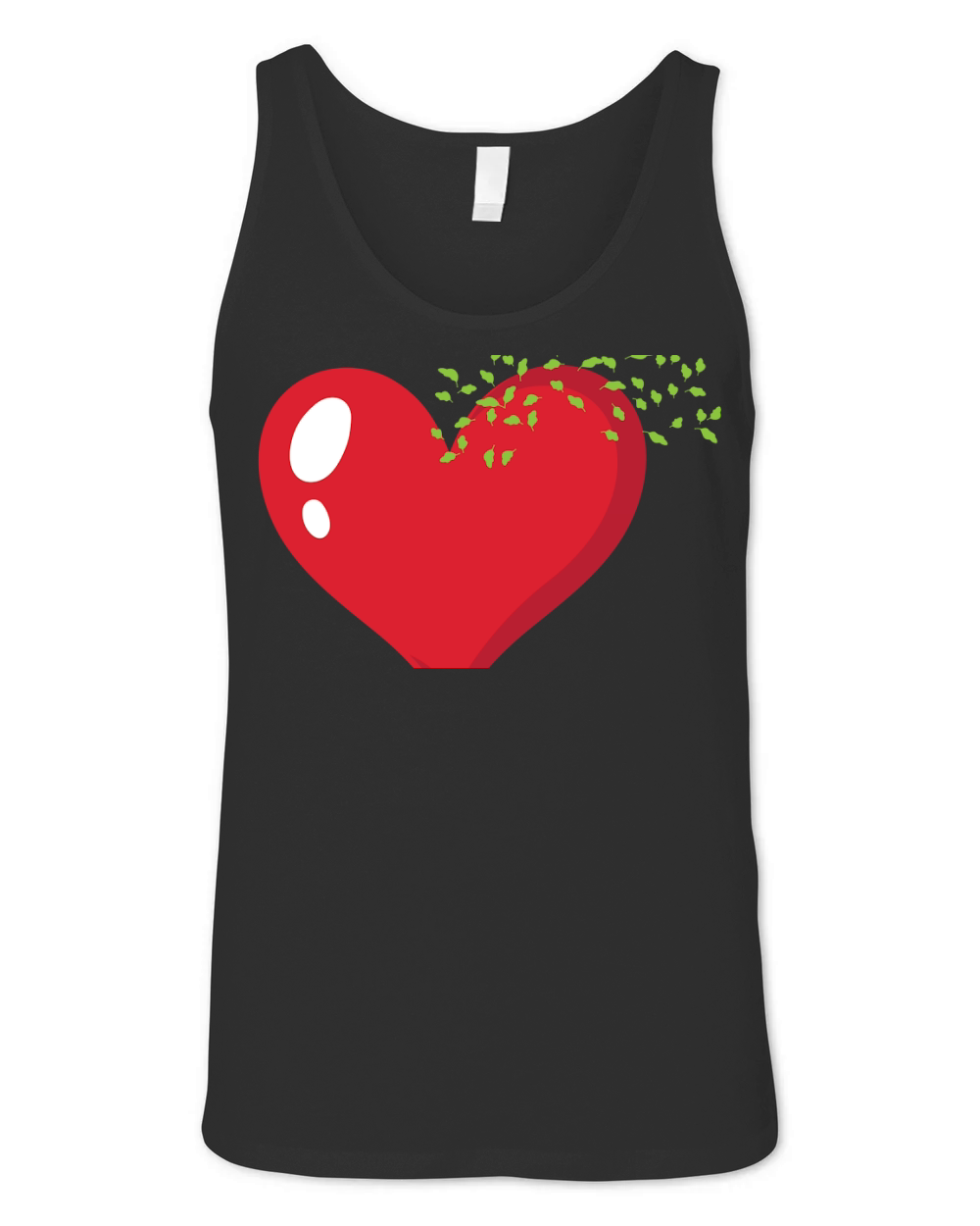 heart shafe 2 Unisex Jersey Tank