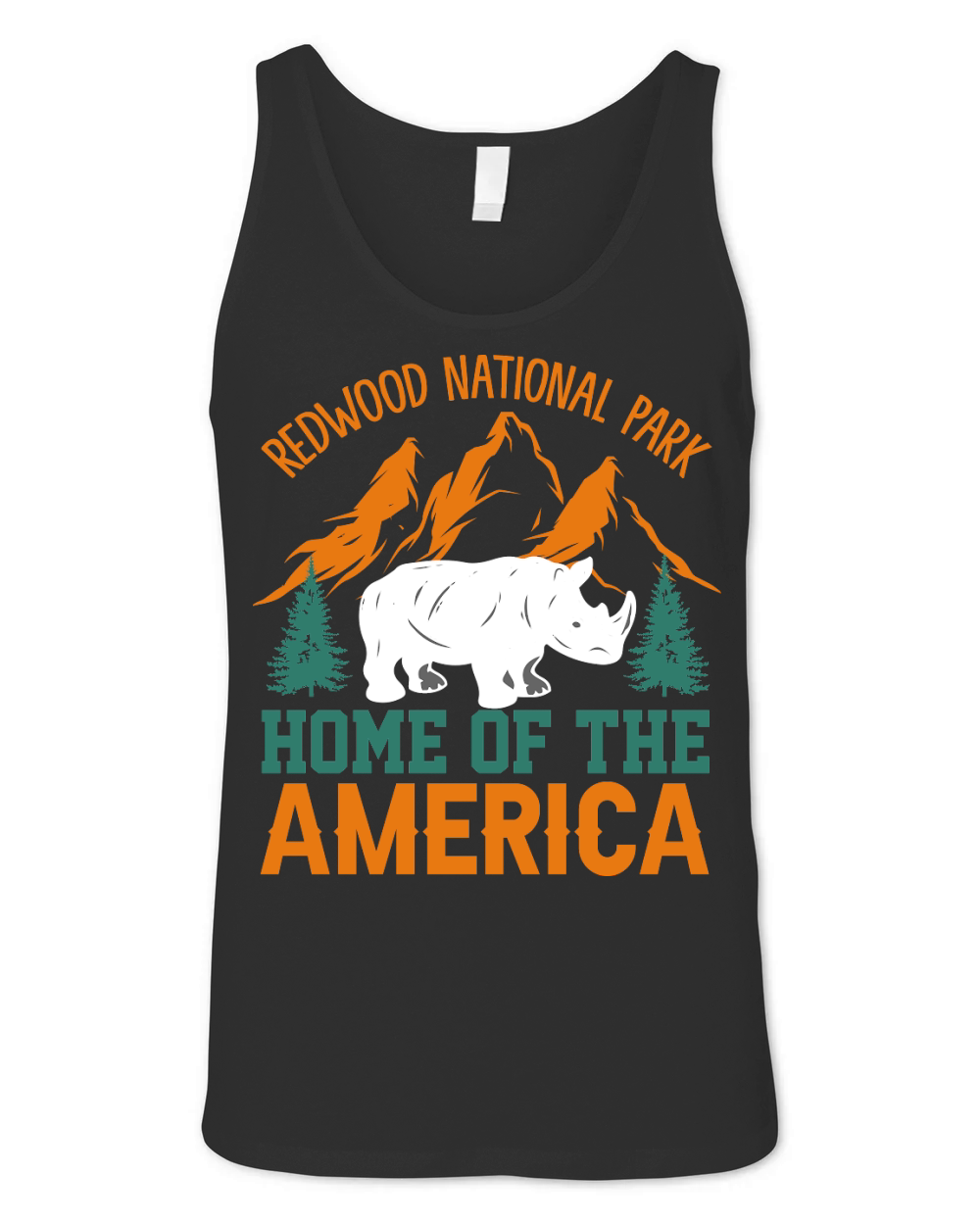 Hiking   Redwood national park home Unisex Jersey Tank