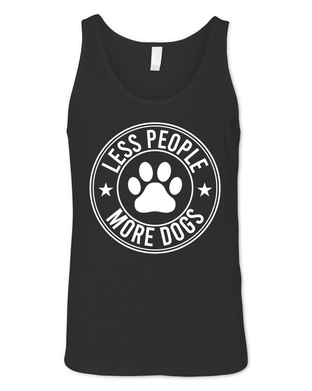 Less People More Dogs Unisex Jersey Tank