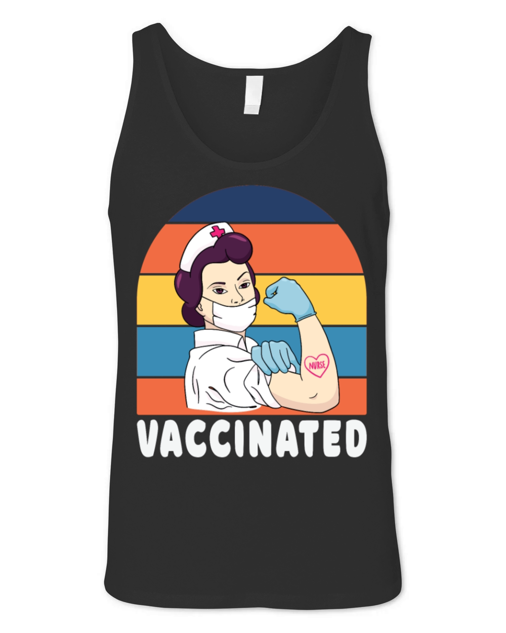 Nurse Vaccination Vaccinated summer Unisex Jersey Tank