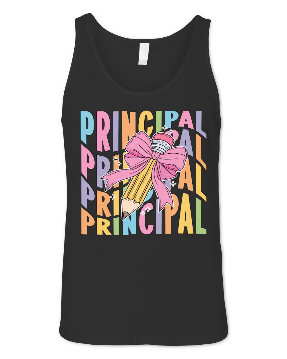 PRINCIPAL pencil wavy Unisex Jersey Tank