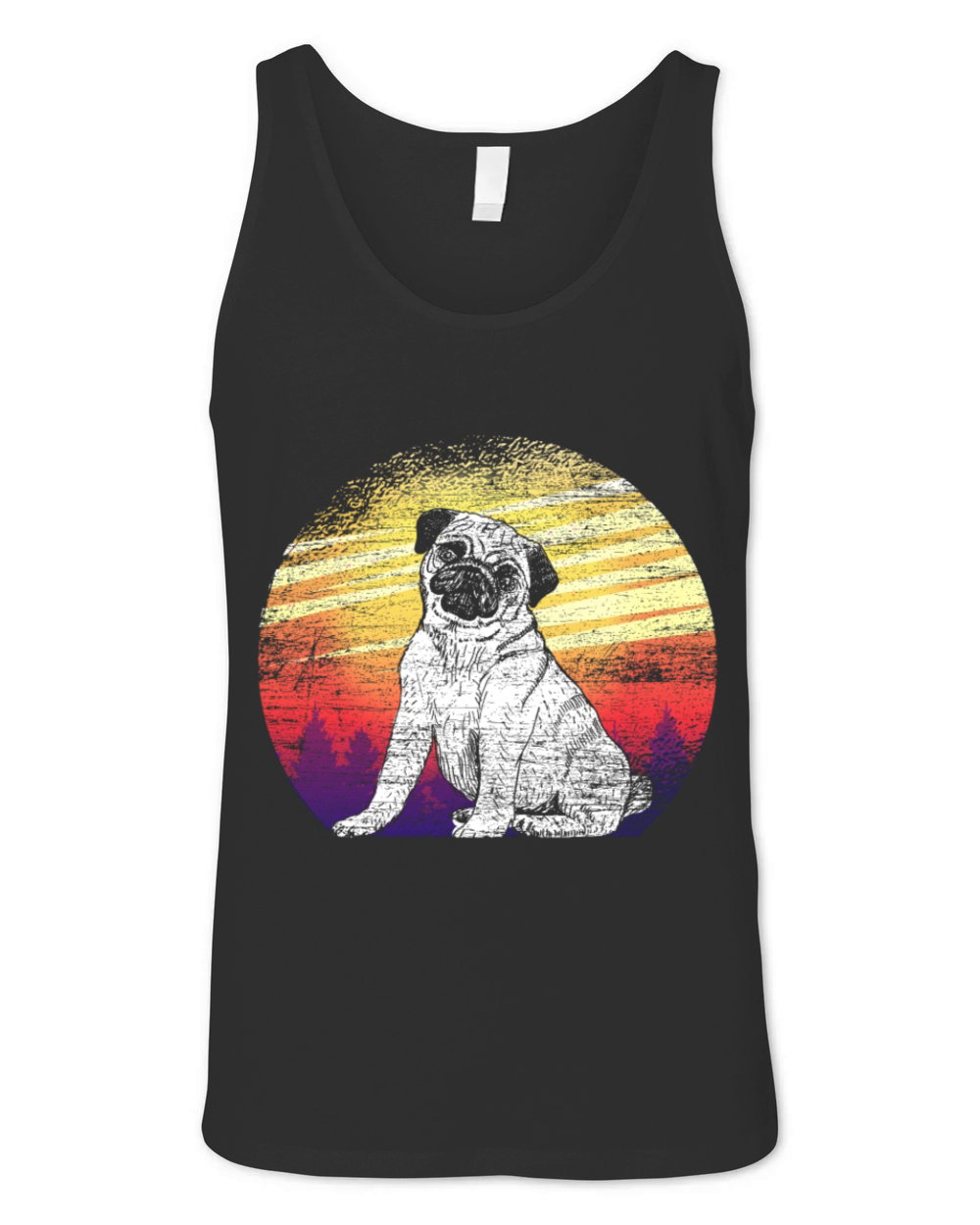 pug Unisex Jersey Tank