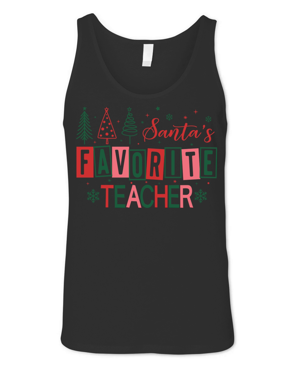 SantasFavoriteTeacher Unisex Jersey Tank
