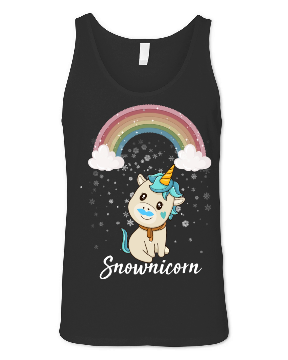 Snownicorn Just A Kid Who Loves Unicorn Unisex Jersey Tank