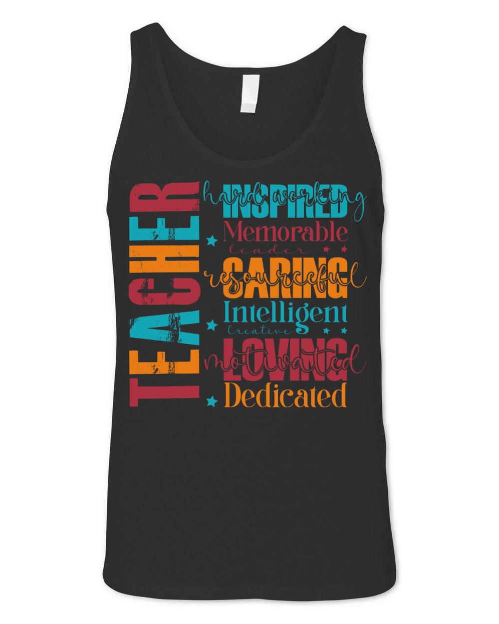 Teacger hard working memorable leader Resourceful Unisex Jersey Tank