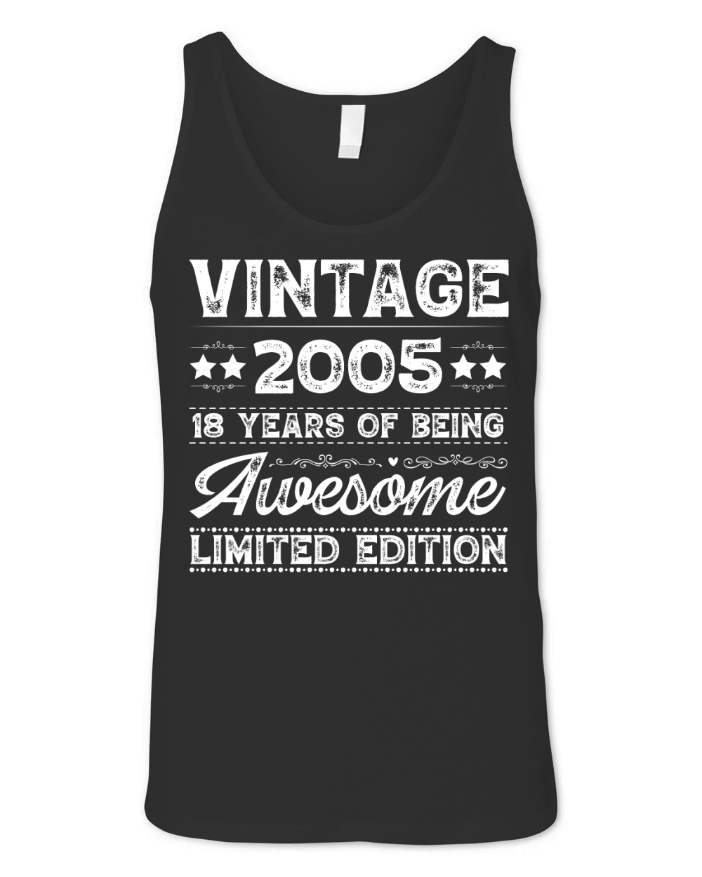 Vintage 2005 Being Awesome Limited Edition Birthday (2) Unisex Jersey Tank