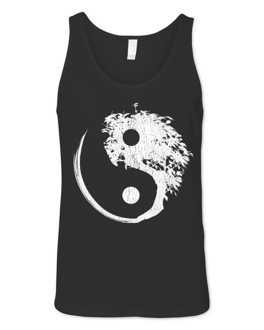 Yin Yang Bonsai Japanese Mediation Buddhist Zen Unisex Jersey Tank
