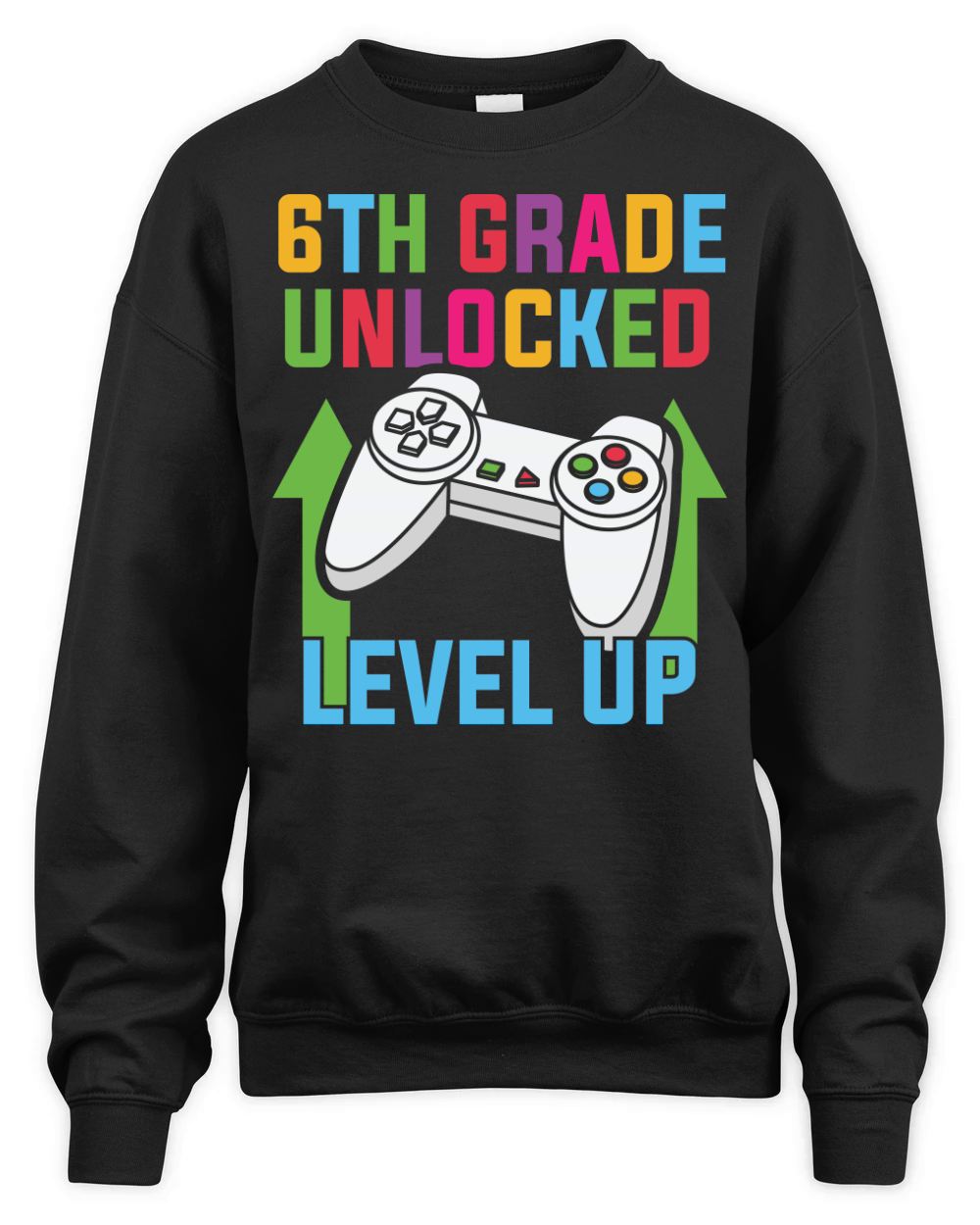back to school   6th grade unlocked level up Unisex Premium Crewneck Sweatshirt