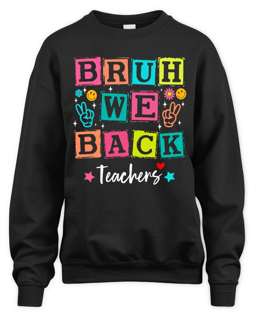 Bruh We Back Teachers Unisex Premium Crewneck Sweatshirt