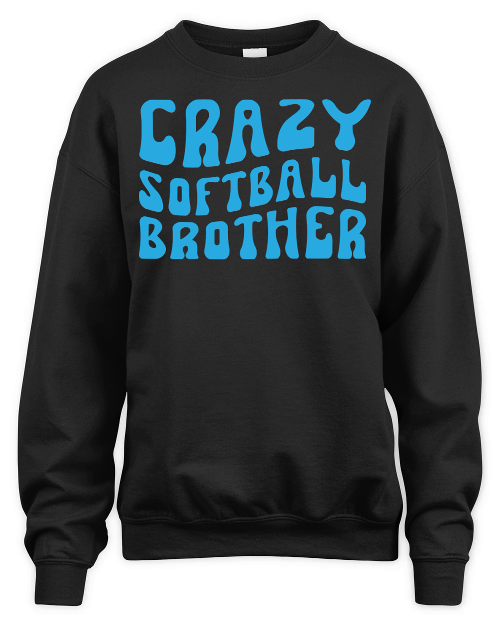 Crazy Softball Brother Unisex Premium Crewneck Sweatshirt