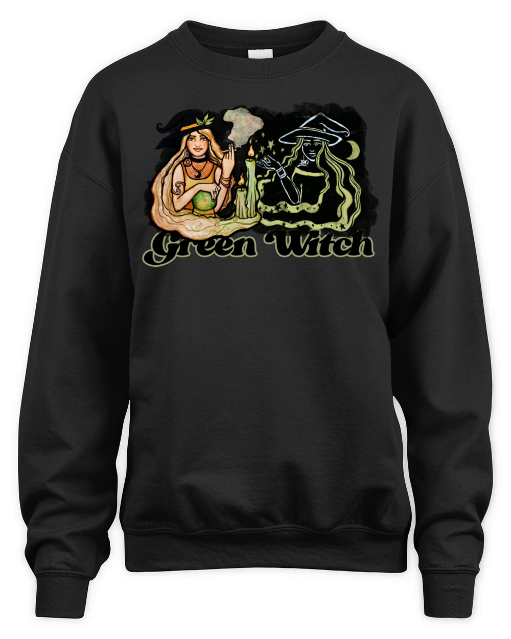 Green Witch 420 Unisex Premium Crewneck Sweatshirt