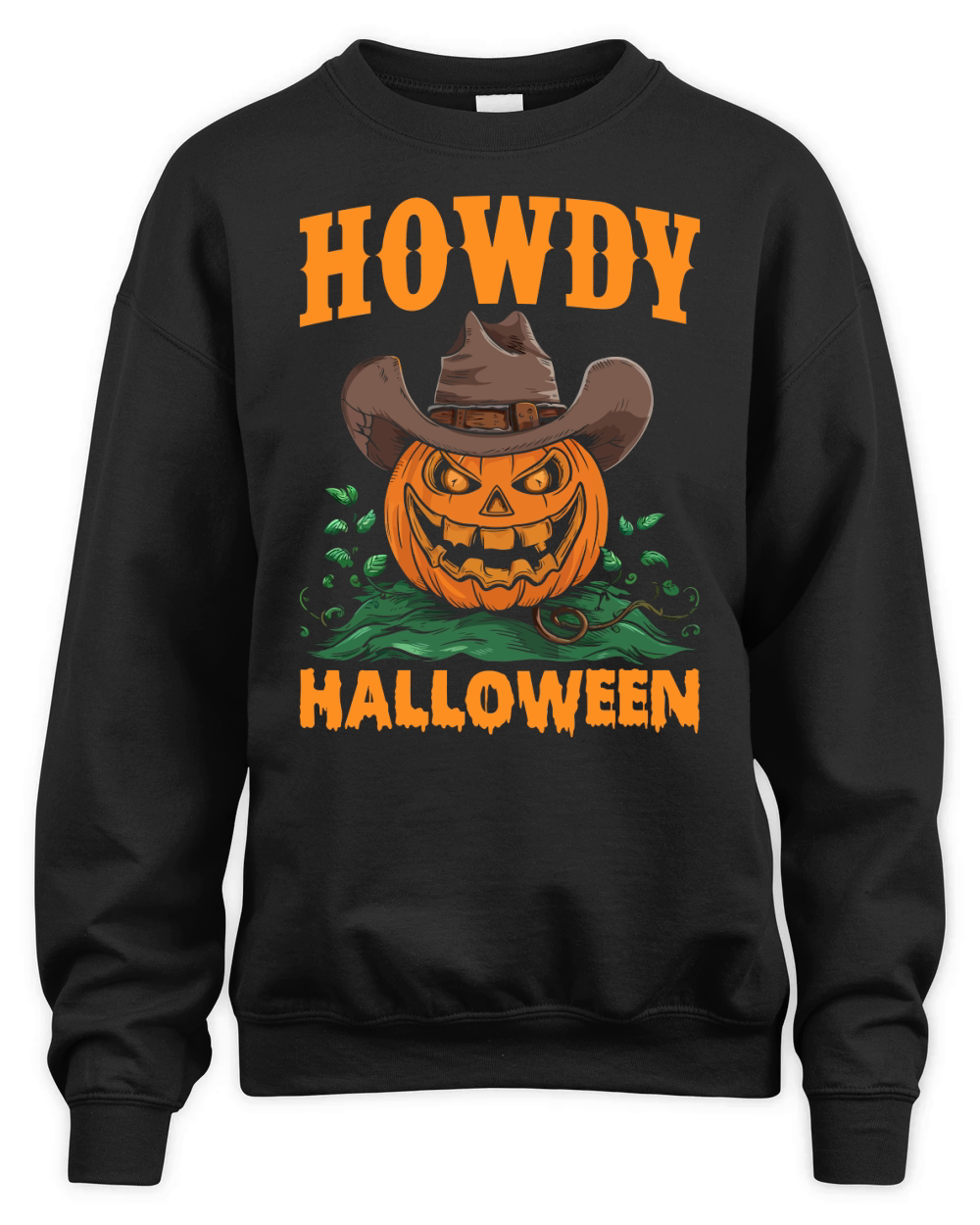 howdy halloween (2) Unisex Premium Crewneck Sweatshirt