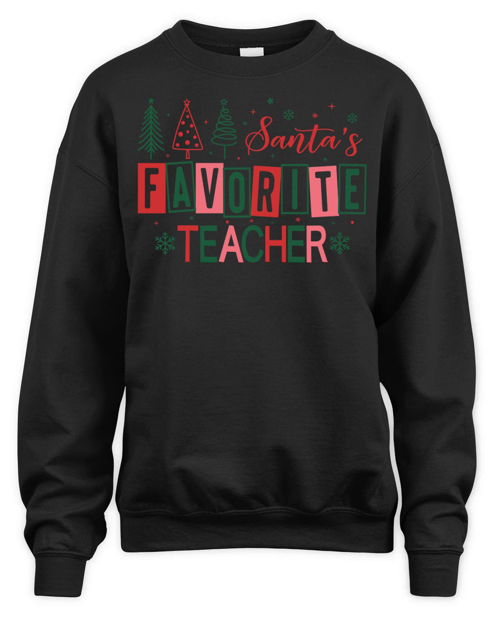 SantasFavoriteTeacher Unisex Premium Crewneck Sweatshirt