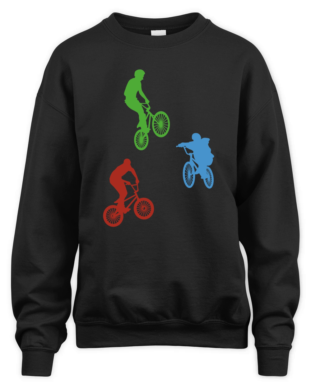 Three Bmx Retro BMX Bicycle Unisex Premium Crewneck Sweatshirt