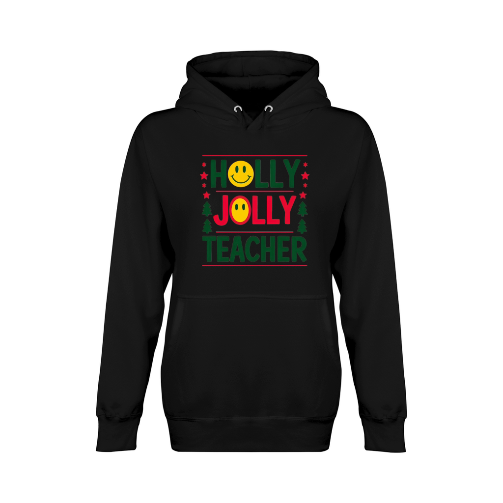 Holly Jolly Teacher 2 Unisex Premium Pullover Hoodie