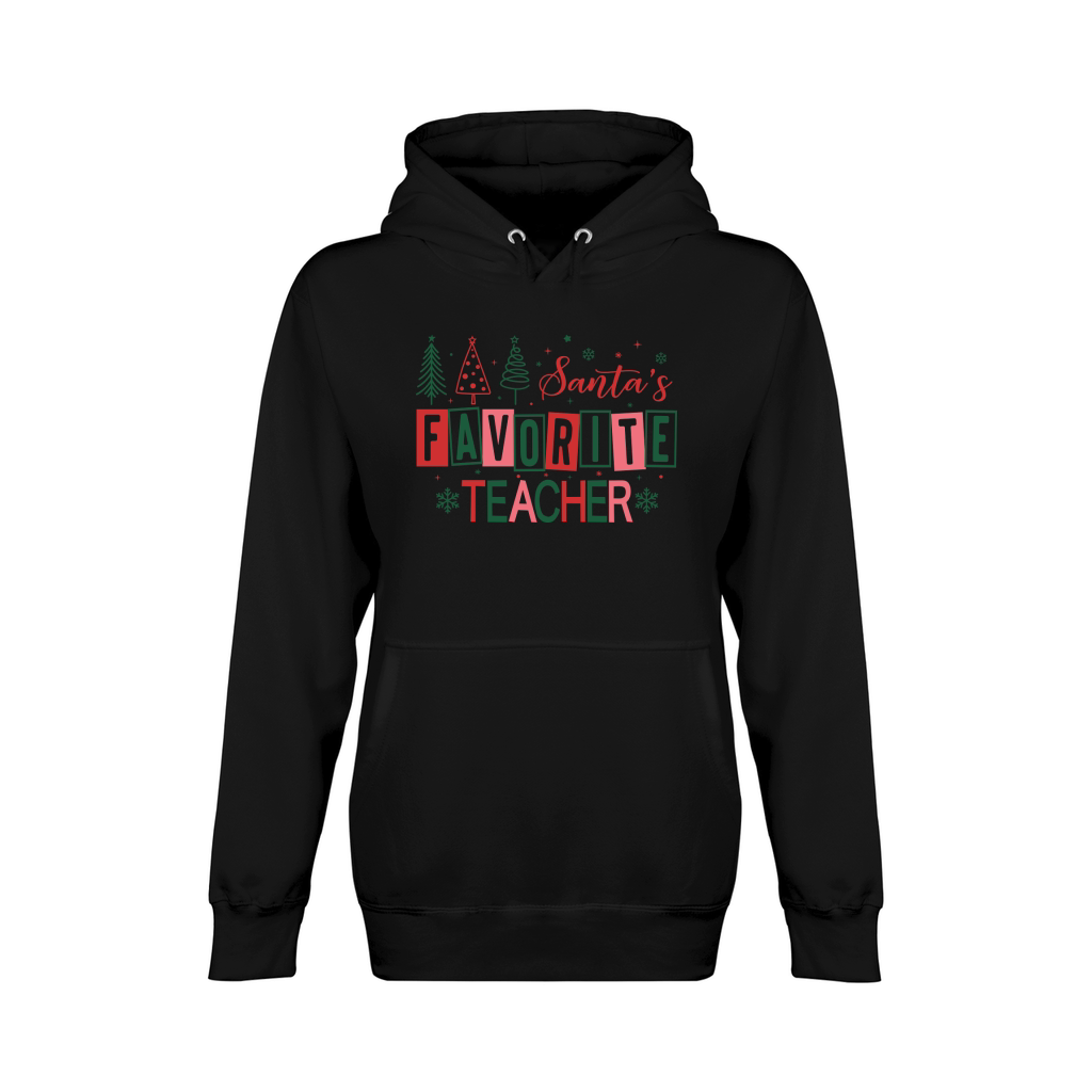 SantasFavoriteTeacher Unisex Premium Pullover Hoodie