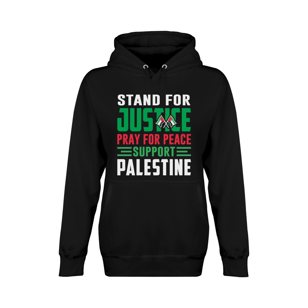 Stand For Justice Pray For Peace Support Palestine 02 Unisex Premium Pullover Hoodie