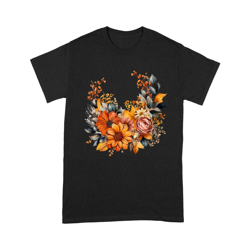 Autumn Fall Floral Frame 13 Unisex T-Shirt