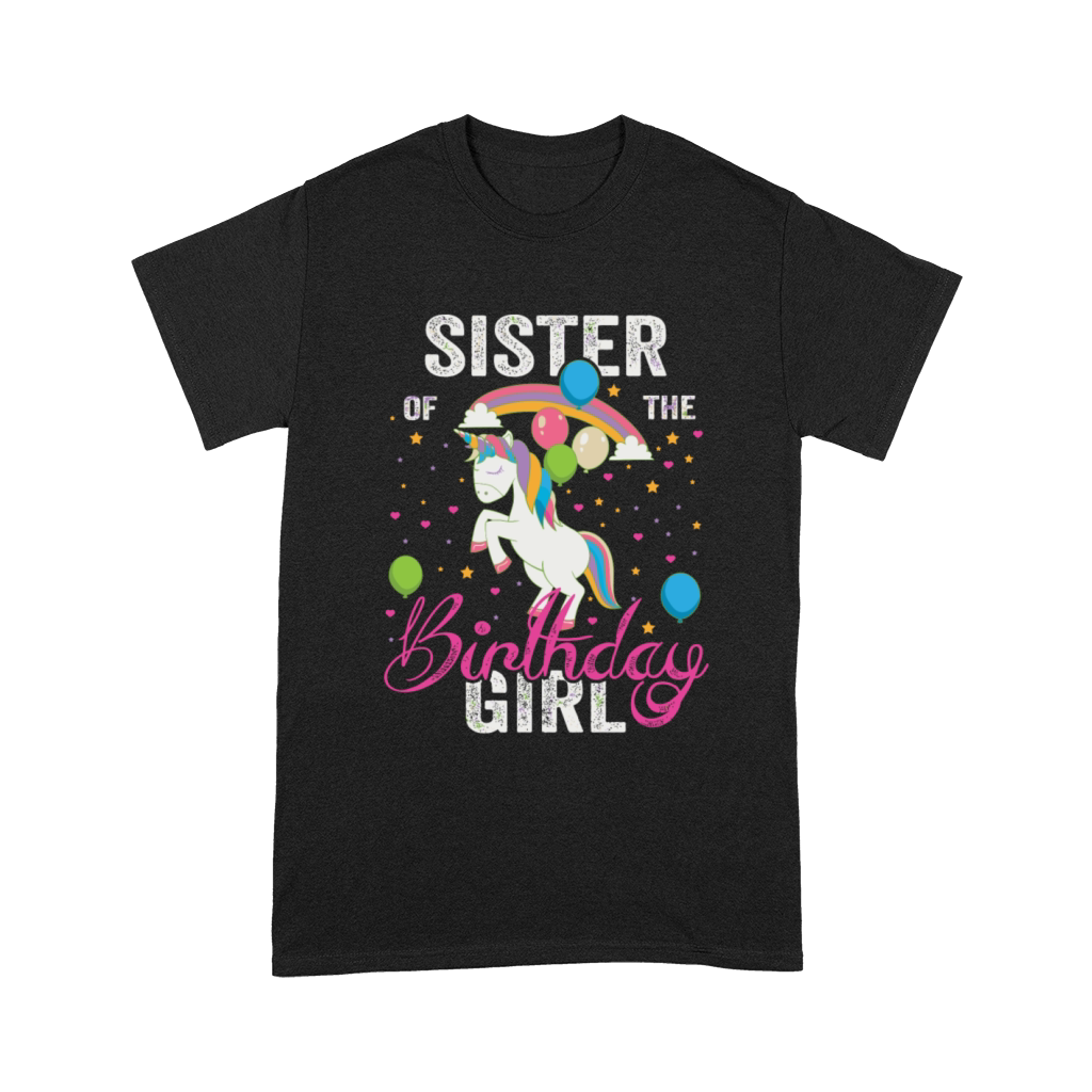 Sister Of The Birthday Girl Awesome Unicorn Gift F Unisex T-Shirt