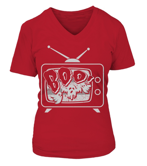 Halloween Vintage Boo Ghost 1 V-neck T-Shirt Woman