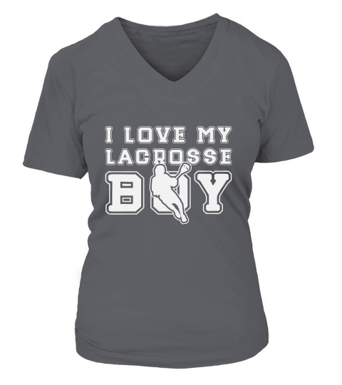 I Love My Lacrosse Boy 03 V-neck T-Shirt Woman