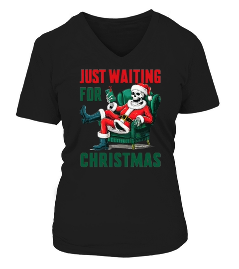 Just waiting for christmas 2 V-neck T-Shirt Woman