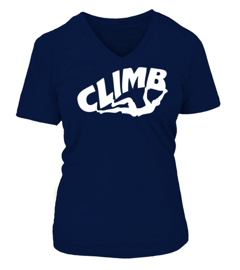 Rock Climbing V-neck T-Shirt Woman