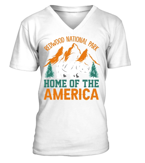 Hiking   Redwood national park home V-Neck T-shirt